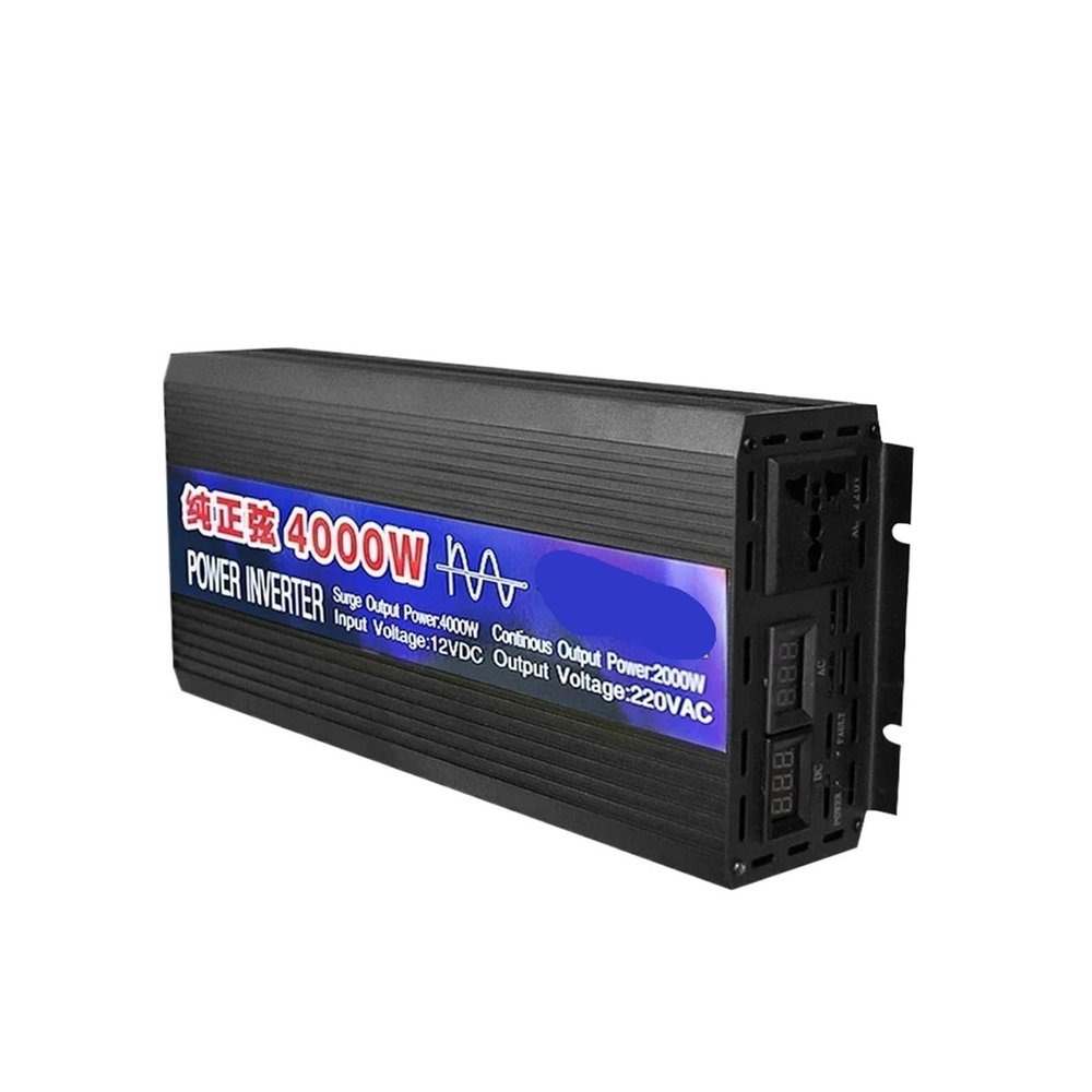 12V Pure Sine Wave Inverter 2000W 3000W 4000W with Display DC 12V to AC 220V Voltage Converter Power Inverters(12V 4000W)