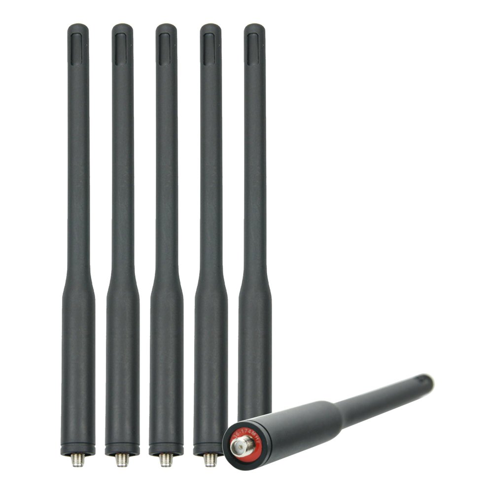 6Pack 20.5cm/8in Long Antenna VHF 136-174Mhz Antenna for Hytera HYT PD-780 PD700 PD780 PD700G PD780G PD980 TD500 TD560 TD510 Versatile Professional Digital Two-Way Radio