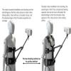 Hongtoo DSLR Camera Vest Rig Support, Black, Aluminum, Chest Mount Stabilizer System with Shoulder Strap, 2kg Load Capacity, Front and Rear Shooting First Perspective Shooting view 4