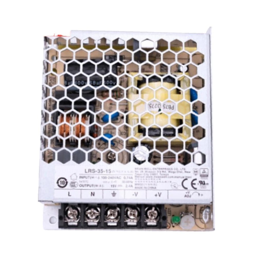 SBJ LRS-35-15 35W AC-DC Switching Power Supply with 15V/2.4A Output, Universal Input 85-264VAC, Compact Design for Industrial Automation Systems and Home Appliances