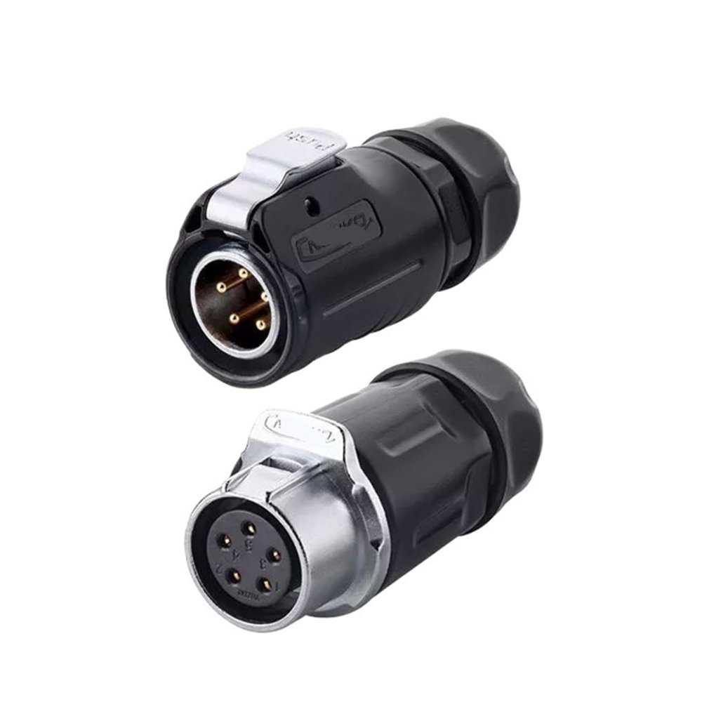 5 pin power connector cable to cable, male with female waterproof IP67