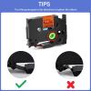 GREENCYCLE Compatible for Brother P-Touch Label Tape TZe-B11 6mm 0.23" Laminated Fluorescent Orange TZeB11 TZ-B11 TZe TZ 1/4 inch Black on Orange Label Tape for PTH100 PTH110 PTH107, 4 Pack view 4