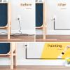 Delamu Black Cord Hider, 85in Cord Covers for Wires on Wall, One-Cord Cable Hider, Wire Hiders Wire Covers for TV Cords on Wall, Easy Mount Cable Cover Management Kit, 6X L14.2 W0.59 H0.4in, Black view 3