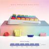 MOA Profile PBT Keycaps, 131 Keys Dye-Sublimation Custom Keyboard Keycaps Cute Rainbow Key caps for Cherry Gateron MX Swithes Mechanical Keyboards view 3