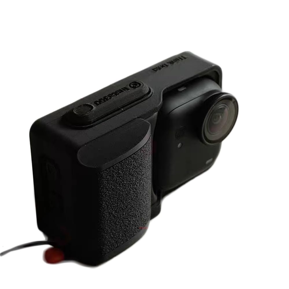 3D Printing Street Grip Vlog Holder Combo Camera Grip Holder for Insta 360 Go Ultra Camera Stand Accessories (Black)