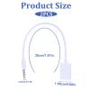 Exircy 2-Pack AUX to USB Adapter, 3.5mm Male Audio Jack to USB 2.0 Female Converter Cable Only for Car AUX-in with MP3 Decoder view 2