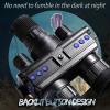 4K Helmet Style Night Vision Binoculars Dual Screen Night Vision Goggles with 3 Adjustable Infrared Lights & Tactical Flashlight 8X Digital Zoom,for Camping Surveillance view 3