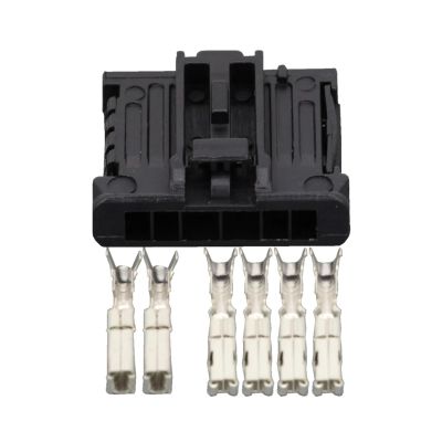 6 Pin Black Rectangular Connector With Terminal DJ7061-1.5-2.8-21 Automotive Connector Car(5 Sets)