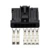 6 Pin Black Rectangular Connector With Terminal DJ7061-1.5-2.8-21 Automotive Connector Car(5 Sets) view 1