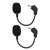 Wisoqu 2PCS Replacement Mic for Hyper X Cloud, Cloud II Core Wired Wireless Gaming Headphone, 3.5mm Detachable Noise Cancelling Microphone Boom view 1