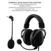 Wisoqu 2PCS Replacement Mic for Hyper X Cloud, Cloud II Core Wired Wireless Gaming Headphone, 3.5mm Detachable Noise Cancelling Microphone Boom view 2