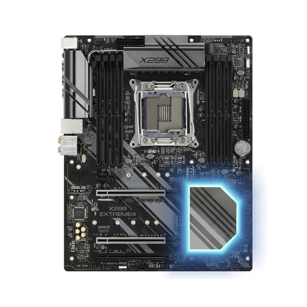 THFKLXT Intel Motherboard Fit for ASRock X299 Motherboard X299 Extreme4 LGA 2066 DDR4 256GB Support 9900 10940 7940 7820 10920 9940 7740 9820 CPU M.2 ATX