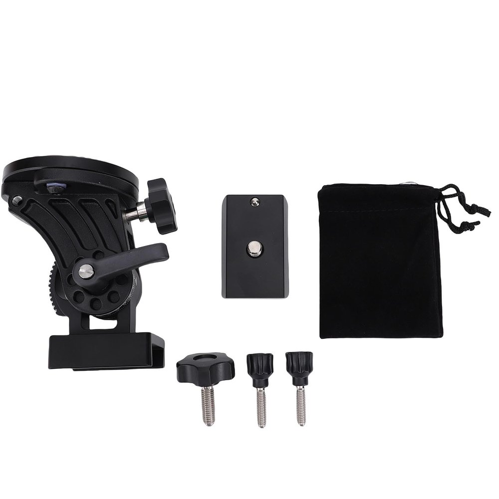 CHEOTIME Latitude Adjustment Seat, Aluminum 90 Degree Telescope Latitude Seat with 3/8 Inch Screw, Telescope Mount Latitude Base for Astronomy Photography