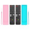 (2+2 Packs) Replacement Remote Control No Setup Fit Samsung TV Remote with Anti-Lost Soft Protective Silicone Cover Case Pink & Blue Compatible with Samsung LCD LED HDTV 3D Smart TVs Models view 1