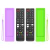 (2+2 Packs) Replacement Remote Control No Setup Fit Samsung TV Remote with Anti-Lost Soft Protective Silicone Cover Case Green & Purple Compatible with Samsung LCD LED HDTV 3D Smart TVs Models view 1