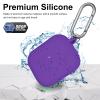 JTOMEI Compatible with AirPods Pro 3 Case Cover with Cleaning Kit, Soft Protective Silicone Skin Accessories for Men Women for Apple AirPods Pro 3 Gen(2025 Release), Front Led Visible, Purple view 3