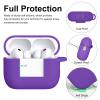 JTOMEI Compatible with AirPods Pro 3 Case Cover with Cleaning Kit, Soft Protective Silicone Skin Accessories for Men Women for Apple AirPods Pro 3 Gen(2025 Release), Front Led Visible, Purple view 4