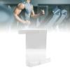 Pssopp Exercise Bike Book Holder, Versatile Acrylic Reading Rack Lightweight Design for Treadmill Workout Equipment (White) view 3