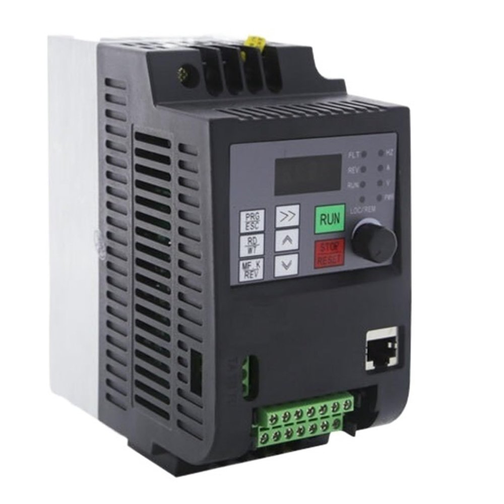1Pcs Frequency Converter for Motor 220V 0.75KW/1.5KW/2.2KW 1 Phase Input and Single Output 50hz/60hz AC Drive VFD Frequency Inverter(220V 2.2kw 3HP)