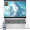 HP Touch Screen Laptop, 17.3" HD+ LED Touchscreen Laptop Computer, Windows 11 Laptop 32GB RAM 1TB SSD, AMD Ryzen 5 7430U Processor, Copilot AI, SageNova Earphones, Silver view 1