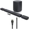 JBL BAR-1000-MK2 Surround Sound 4K Dolby Atmos and DTS Soundbar with a Sanus SAC-21HDMI2 2m HDMI Cable (2025)