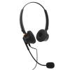 Pilipane Headset with Noise Canceling Microphone USB Dual Ear Volume Adjustable Office Telephone Headset for Call Center Customer Service Black view 3