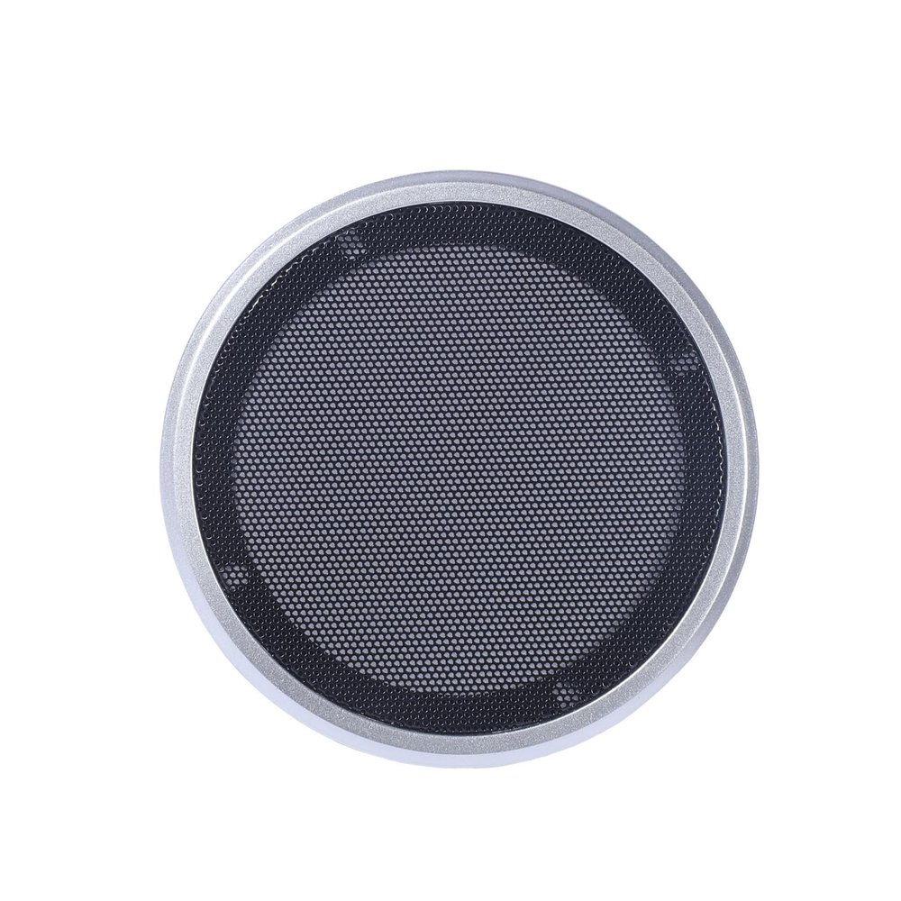 3 Inch Steel Mesh Panel with ABS Silver Black Cover for 102mm Sound Component Enclosure ABS+Iron Mesh Cover