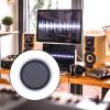 3 Inch Steel Mesh Panel with ABS Silver Black Cover for 102mm Sound Component Enclosure ABS+Iron Mesh Cover view 2