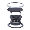 3 Inch Steel Mesh Panel with ABS Silver Black Cover for 102mm Sound Component Enclosure ABS+Iron Mesh Cover view 4