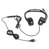 Pilipane Professional Noise Cancelling Telephone Headset with Crystal Clear Microphone and USB 3.5mm Connectivity for Office Business Telemarketing ABS Material Adjustable Headband view 1