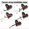 LICAEVEY Camera Strap, Adjustable Shoulder Strap with Quick Release Buckles for DSLR SLR Cam, Nylon (Style 5) view 4