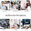 PUSOKEI USB PC Microphone, Wired Computer Microphone with 360 Omnidirectional Sound Pickup & One Touch Mute, Stand and Indicator Light, for Live Streaming Gaming view 3