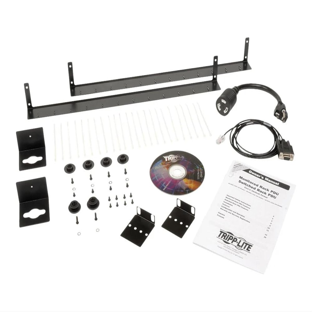 Eaton Tripp Lite PDUMNV20LX 1.9kW Monitored PDU 20A 24 NEMA 5-15/20R Outlets 120V 0U Vertical Rack LX SNMP Remote 10ft Cord TAA Compliant ACE 3 Year Warranty Included