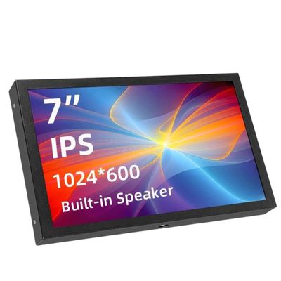 7 Inch Portable Sn 1024x600 IPS LCD HDMI-Compatible VGA AV Input DC Type C Power monltor for PC Laptop Camera RPI