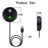 Fyvadio USB Microphone, Desktop Microphone, Mute Button with LED Indicator, Noise Reduction, Omnidirectional Condenser Microphones for PC Laptops or Video Conferences, Plug & Play view 3