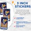 (3 Pack) Pizza Lover Decals - Skeleton Pizza - Funny Laptop Decal - 3 Inches On Longest Side - Easy Peel & Apply - Made in USA - 3MCS0032 view 2