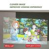 60-130 Inch Projector Screen for Indoor Outdoor, 30 Viewing Angle, 16:9 HD 4K Foldable Anti-Crease Portable Anti-Glare Movie Screen for Home Theater(60 inch 16: 9) view 3