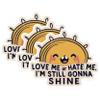 (3 Pack) Shine Anyway Decals - Motivational Decal - Happy Sunshine Stickers - 3 Inches On Longest Side - Easy Peel & Apply - Made in USA - 3MCS0547 view 1