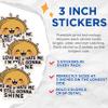 (3 Pack) Shine Anyway Decals - Motivational Decal - Happy Sunshine Stickers - 3 Inches On Longest Side - Easy Peel & Apply - Made in USA - 3MCS0547 view 2