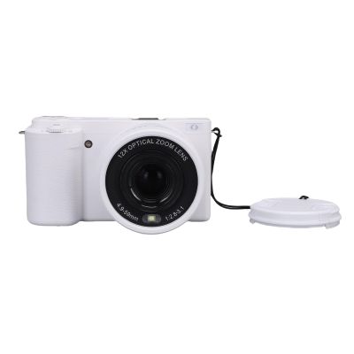 ASHATA 4K Digital Camera for Photography, 64MP 64MP Vlogging Camera for with 3 Inch Flip Screen and Built in LED Flash, Anti Shake, 10x Optical Zoom, for Beginner (White)