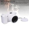 ASHATA 4K Digital Camera for Photography, 64MP 64MP Vlogging Camera for with 3 Inch Flip Screen and Built in LED Flash, Anti Shake, 10x Optical Zoom, for Beginner (White) view 4