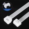 100 Pcs 20 Inch White Large Long Zip Ties  Industrial Big Plastic Cable Tie Wraps for Outdoor Use, with 60 Pounds Tensile view 4