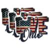 (3 Pack) Ohio Decals - USA Flag Patriotic - American State Laptop Decal - 3 Inches On Longest Side - Easy Peel & Apply - Made in USA - 3MCS0326 view 1