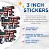 (3 Pack) Ohio Decals - USA Flag Patriotic - American State Laptop Decal - 3 Inches On Longest Side - Easy Peel & Apply - Made in USA - 3MCS0326 view 2