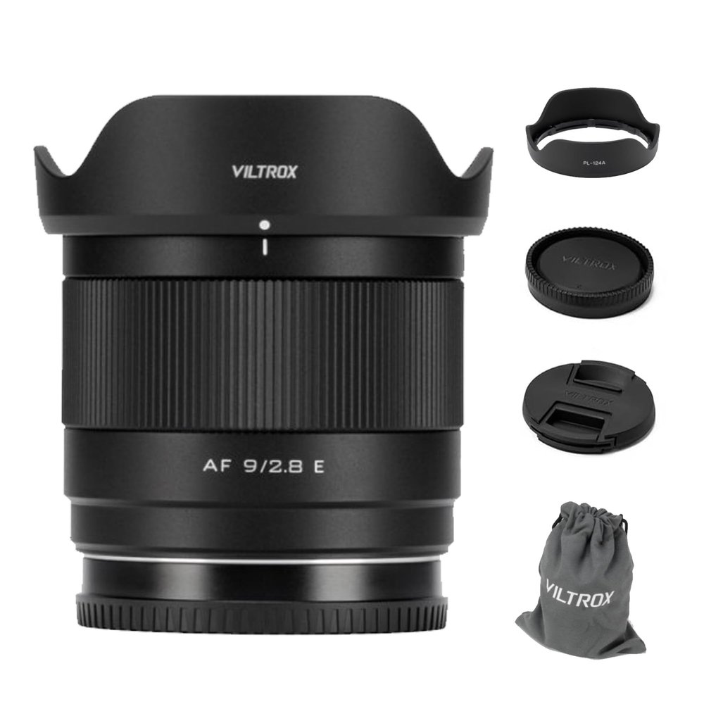 VILTROX 9mm F2.8 E, AF 9/2.8 APS-C Auto Focus Wide Angle Prime Lens for Sony E-Mount Cameras a6400 a6500 a6600 ZV-E10 FX30 A6700 ZC-E10II a7