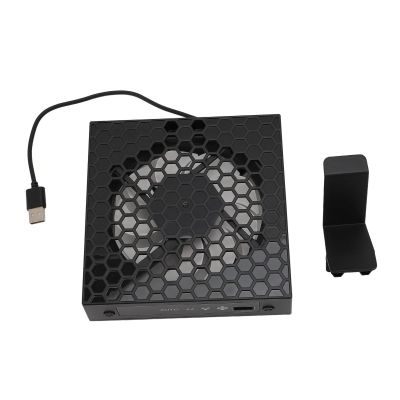 Console Cooling Fan RGB USB Temperature Controlled Automatic Cooling Fan Low Noise with Stand for Series X Console ABS 9 Blade Design