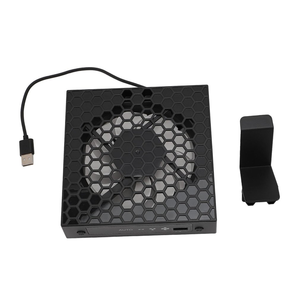 Console Cooling Fan RGB USB Temperature Controlled Automatic Cooling Fan Low Noise with Stand for Series X Console ABS 9 Blade Design