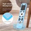 Protective Cover for Homatics Box R 4K Remote Control Case Soft Silicone Housing for Homatics Box R 4K Controller Non-Slip Texture Skin Protector Shell (Luminous Blue) view 4