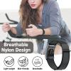 Vanet Nylon Bands Compatible with Amazfit Helio Straps for Men Women, Adjustable Soft Breathable Comfortable Replacement Straps for Amazfit Helio Fitness Tracker Bands, 2-Pack view 4