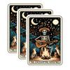 (3 Pack) Skeleton Guitarist Decals - Musical Skeleton - Enchanting Minstrel Decals - 3 Inches On Longest Side - Easy Peel & Apply - Made in USA - 3MCS4172 view 1